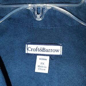 Croft & Barrow Navy Blouse
